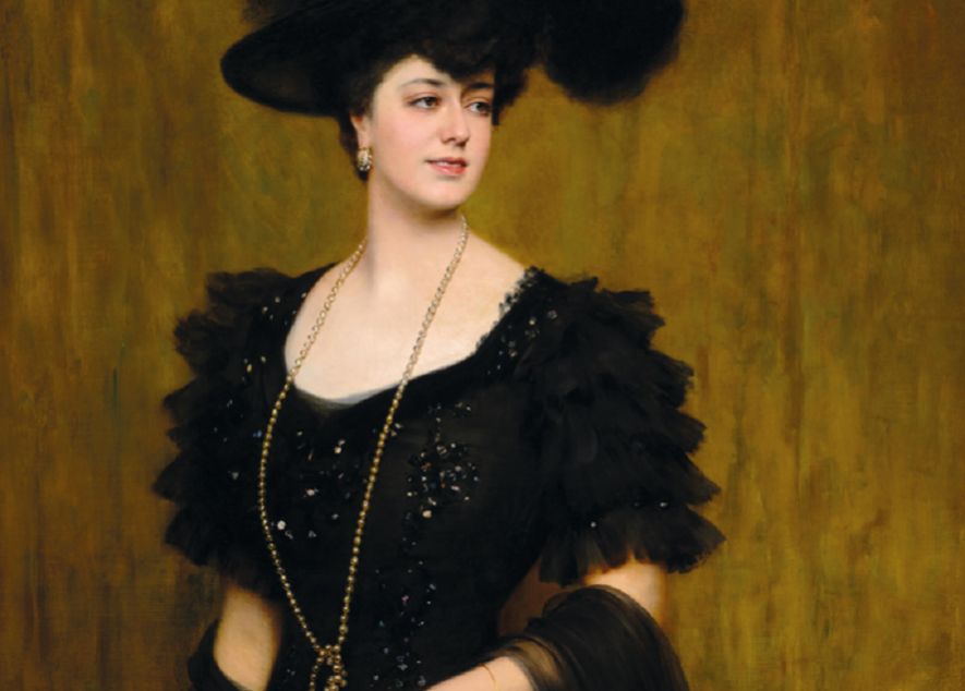 Portrait de Madame Lebreton • Eugen Von Blaas