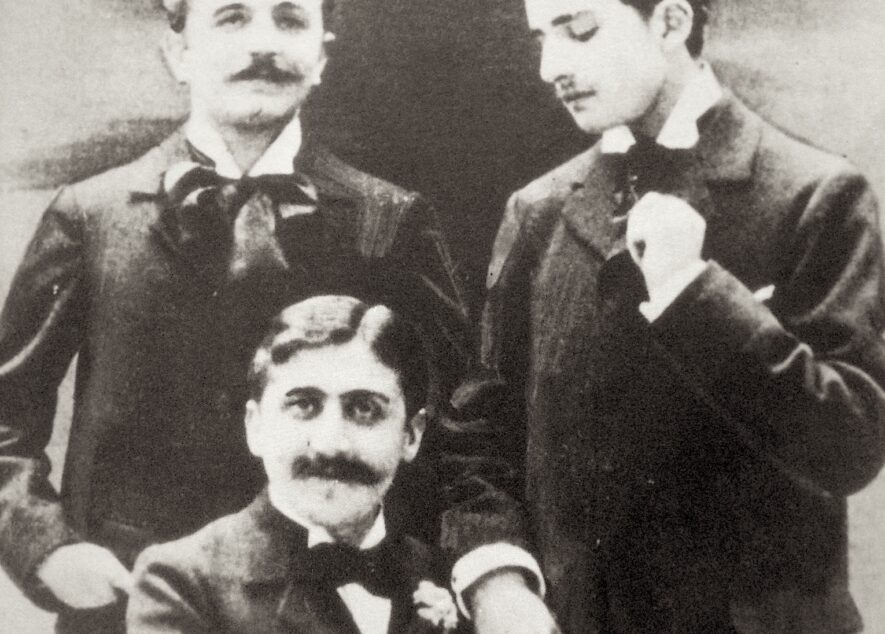 Marcel Proust avec Robert de Flers et Lucien Daudet • Anonyme