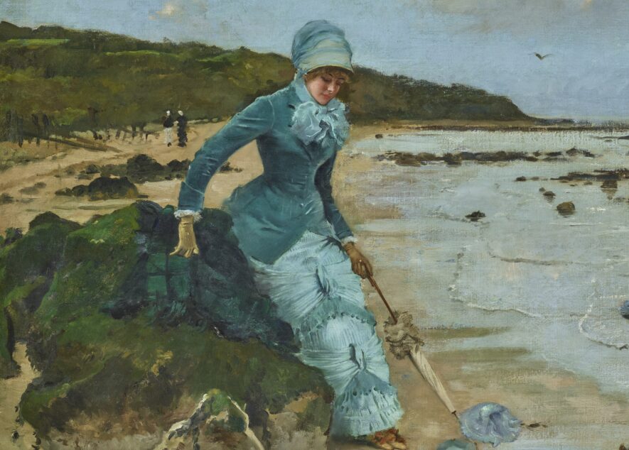 Femme sur la plage • Ernest-Ange Duez