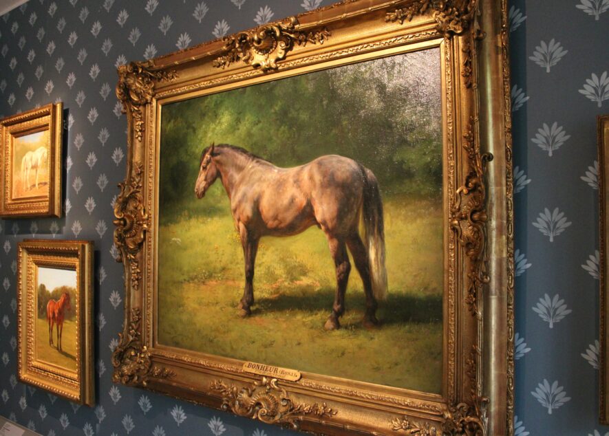 Rosa BONHEUR • Étude de cheval gris au vert