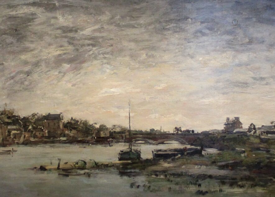 Eugène BOUDIN • Marée haute à Trouville